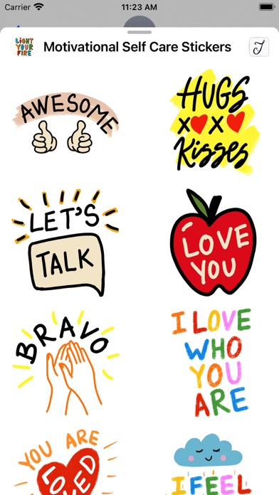 Motivational Self Care Sticker Screenshot