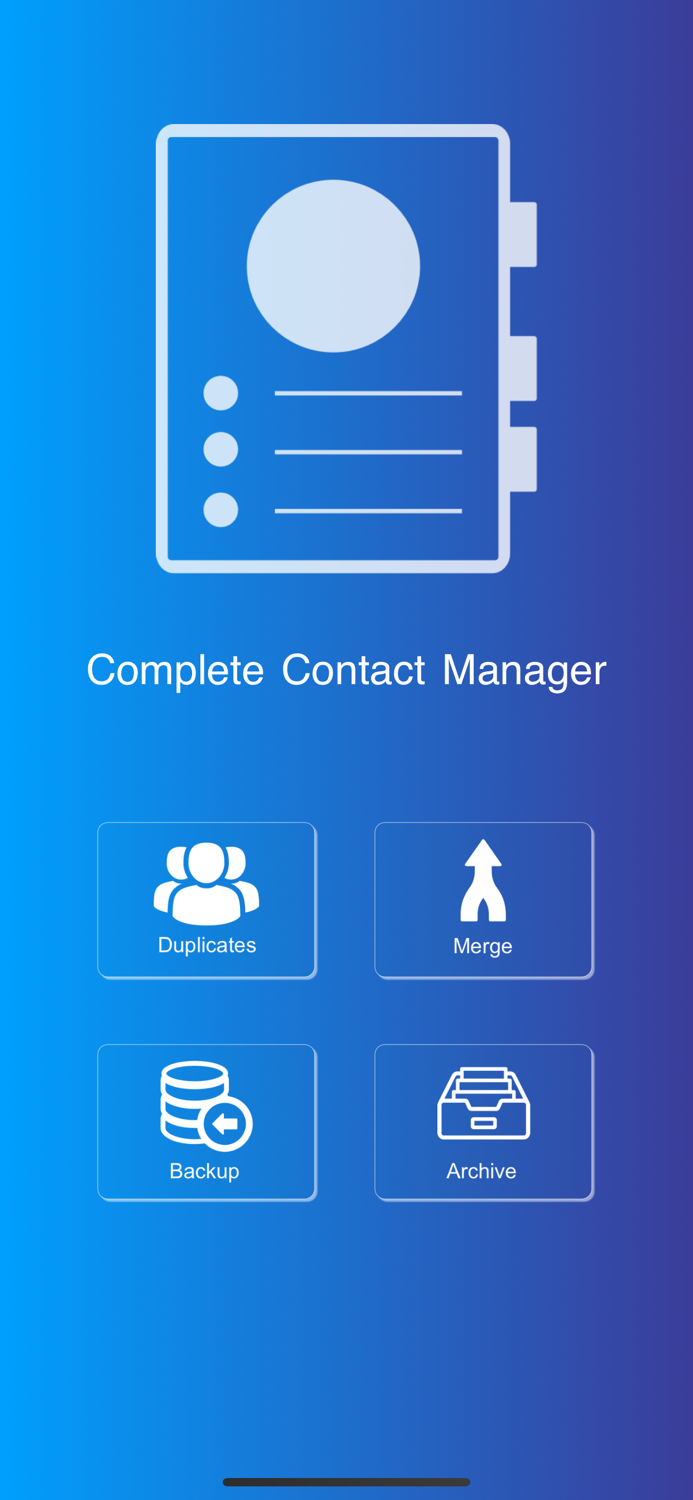 Contact Backup and Duplicates