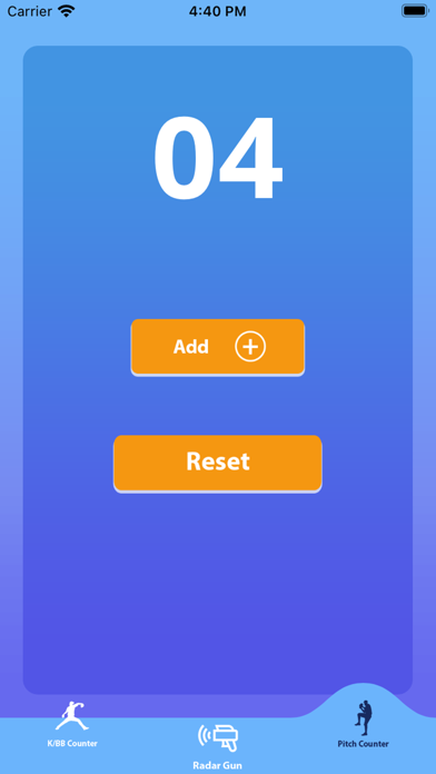 BaseBall : Pitch Counter Screenshot