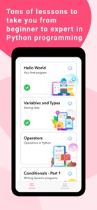 Learn Python Coding Lessons screenshot #1 for iPhone