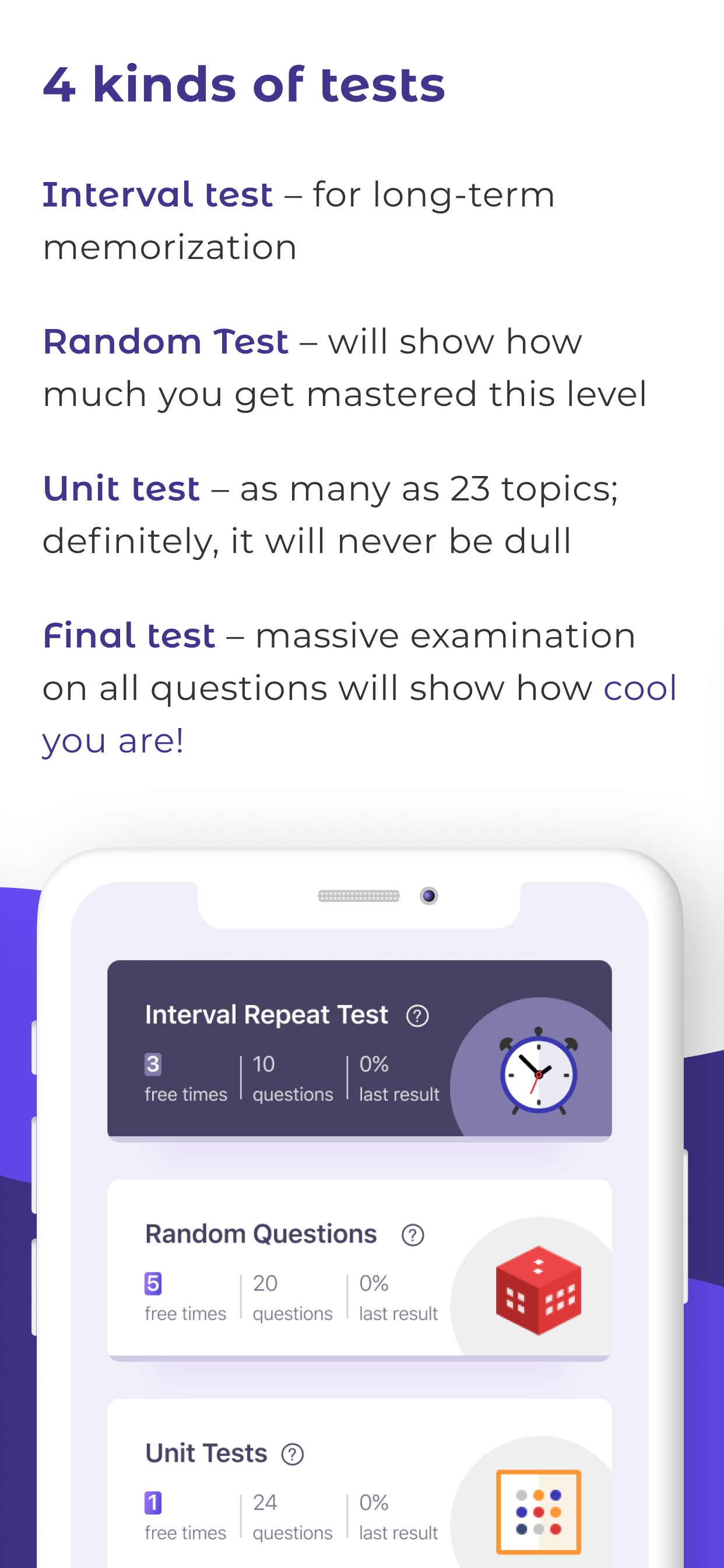 Study English grammar Test use