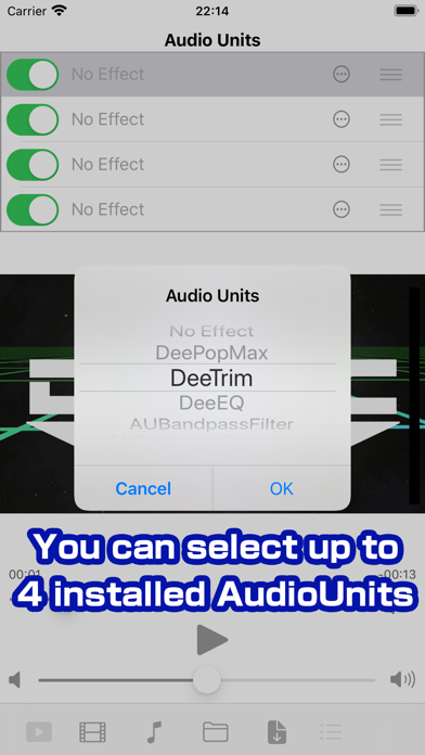 DOTEC-AUDIO AUMediaPlayer Screenshot