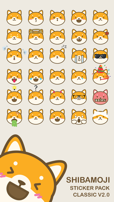 Shibamoji Sticker Pack Classic Screenshot