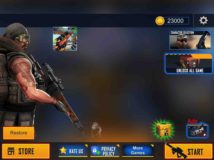 FPS Commando Action Shooting