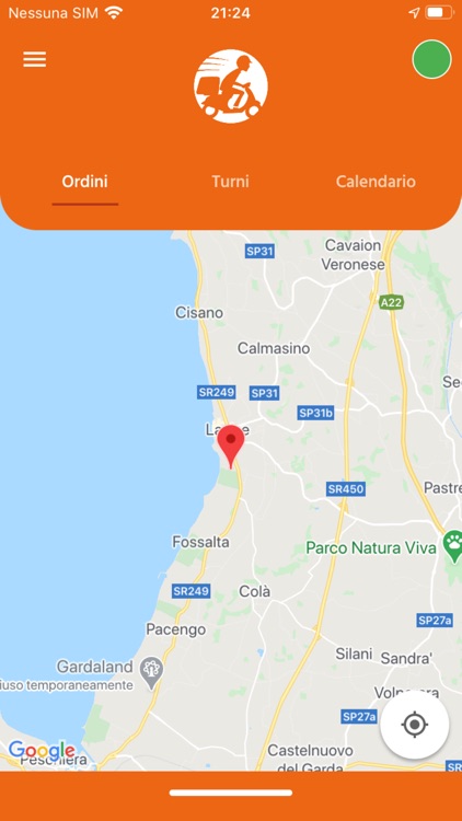 Italian Fast Delivery Rider