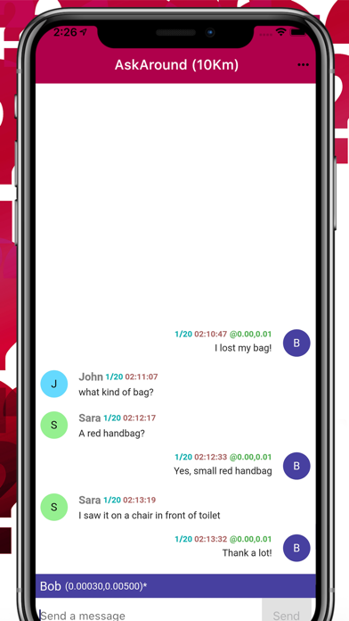 AskAround - Ask People Nearby Screenshot
