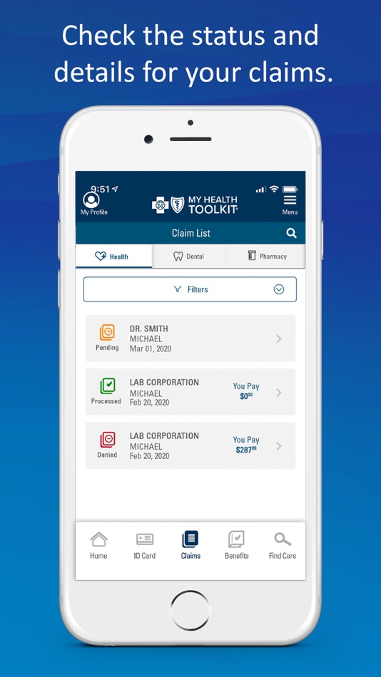 #5. My Health Toolkit® for BCBS (iOS) Με: My Health Toolkit, LLC