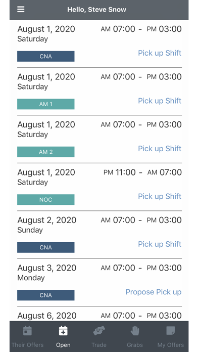 EasyShifts Screenshot
