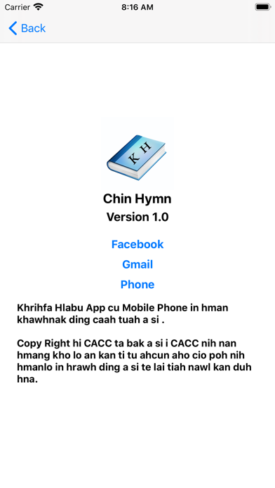 Chin Hymn Screenshot