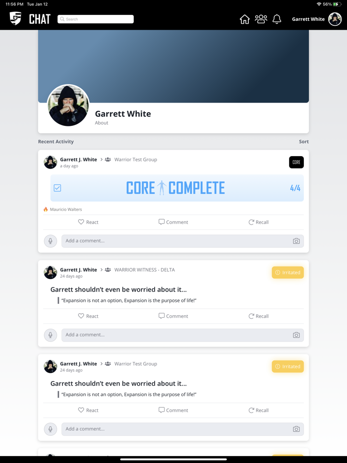 Wake Up Warrior Chat