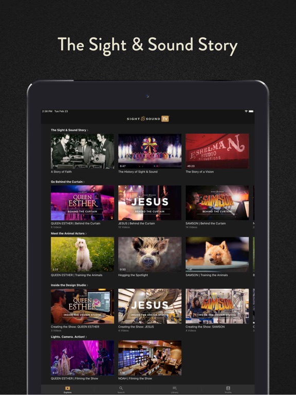 Sight & Sound TV iPad screenshot 5 - Lifestyle app