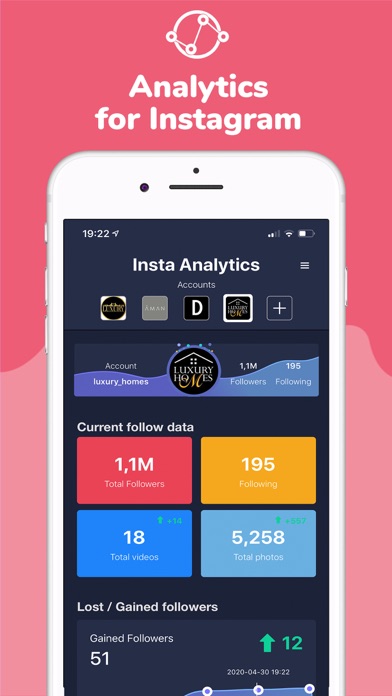 Screenshot #1 pour Analyze Pro - Track Followers