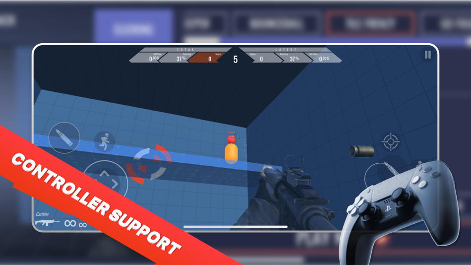 #4. 3D Aim Trainer (iOS) Podle: 3D Aim Trainer