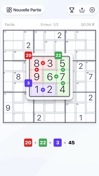 Screenshot #2 pour Killer Sudoku: Sudoku, Puzzles