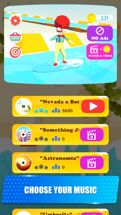 Fast Water 3D - Music Game Screenshot