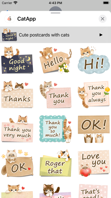 Kitty Stickers! Screenshot