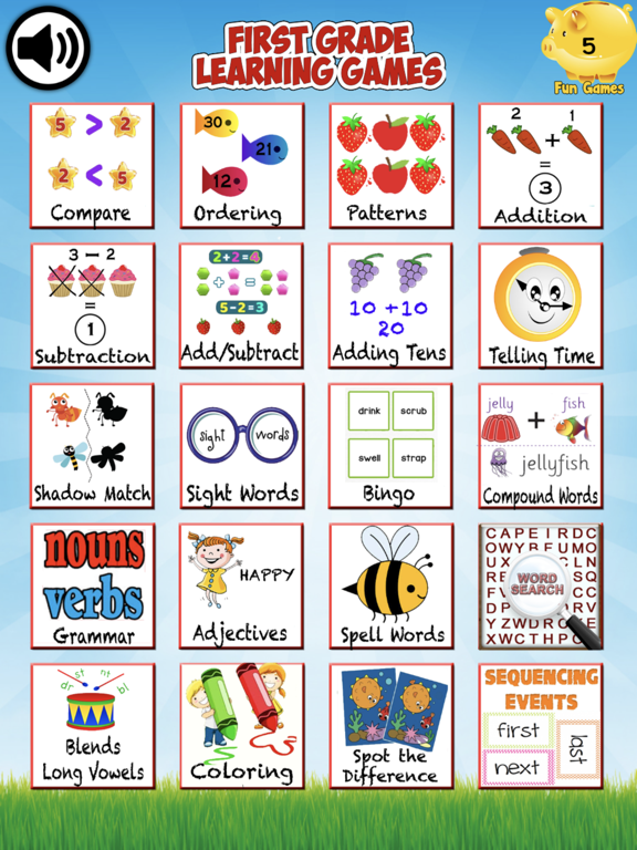 First Grade Learning Games