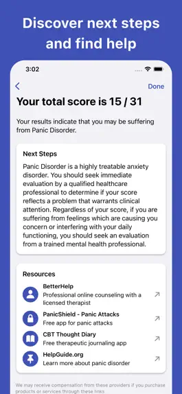 Game screenshot Panic Disorder Test hack