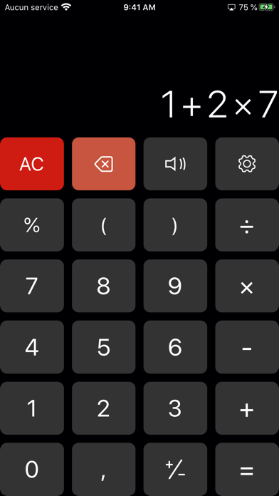 Screenshot #1 pour Calculette - CalcRight