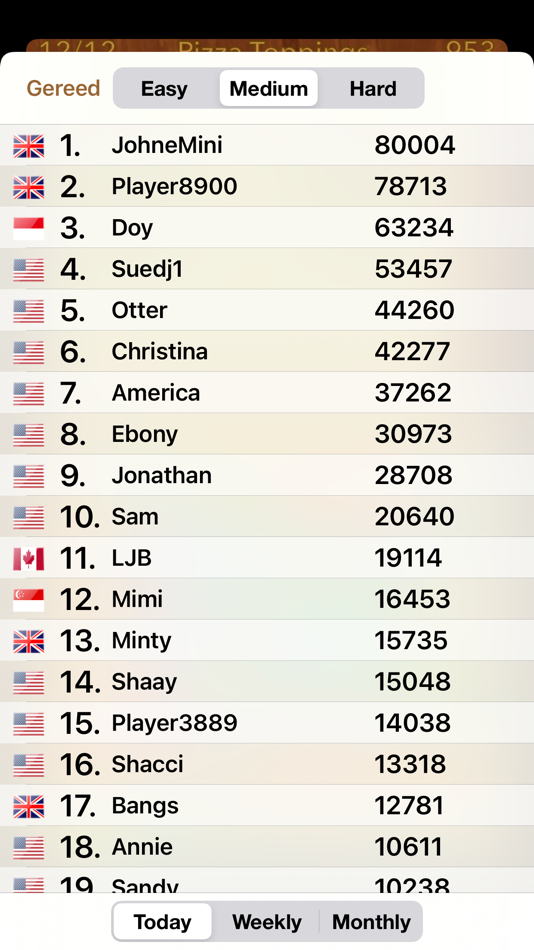 #5. WordSearch HD (iOS) Ved: AFKSoft