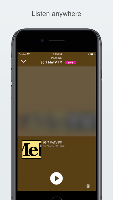 96.7 MeTV FM Screenshot