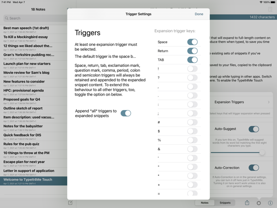 Screenshot #6 pour TypeIt4Me Touch