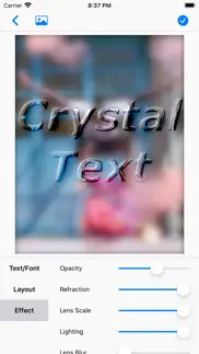 How to cancel & delete crystal text 2