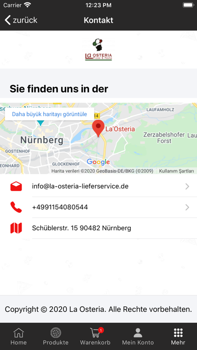 La Osteria Screenshot