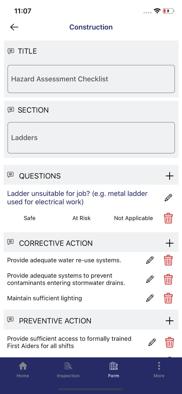 NeoEHSSafety Inspection App