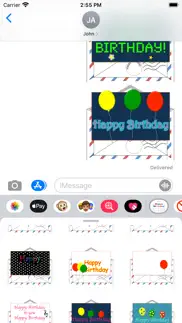 How to cancel & delete birthday letters stickers 2