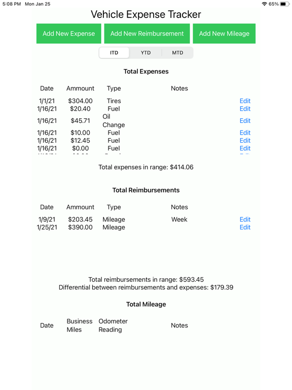 Screenshot #4 pour Really Simple Expense Tracker