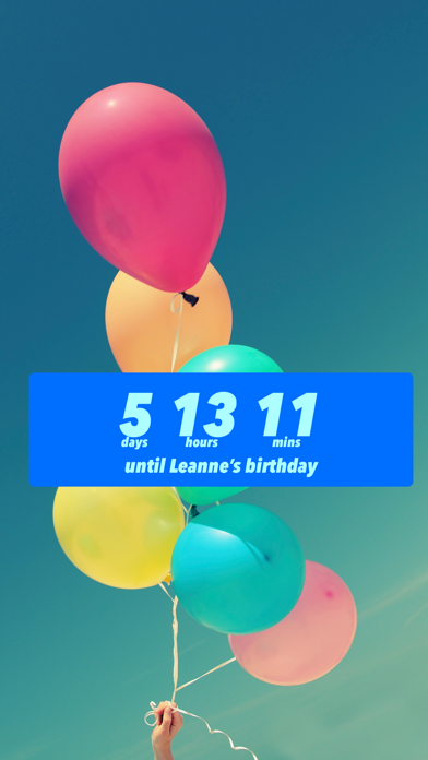 Screenshot #3 pour Birthday Countdown ‎