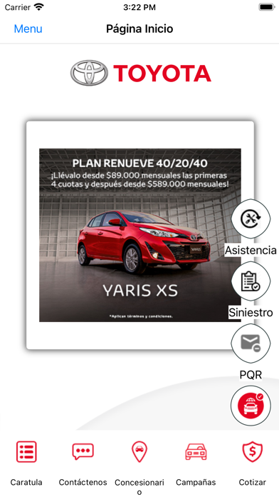 Seguro Toyota Screenshot