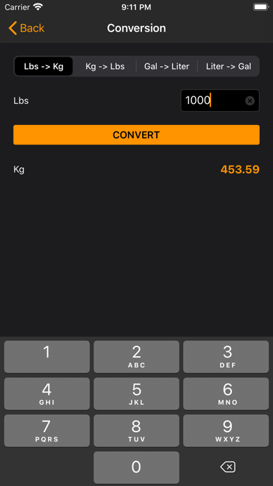Airro Aviation Fuel Calculator Screenshot