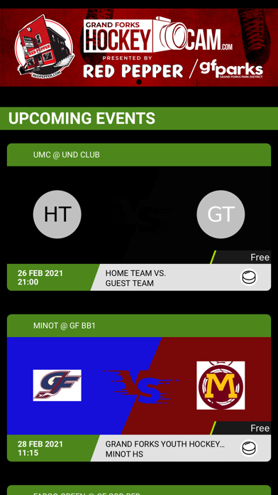 Grand Forks Hockey Cam Screenshot