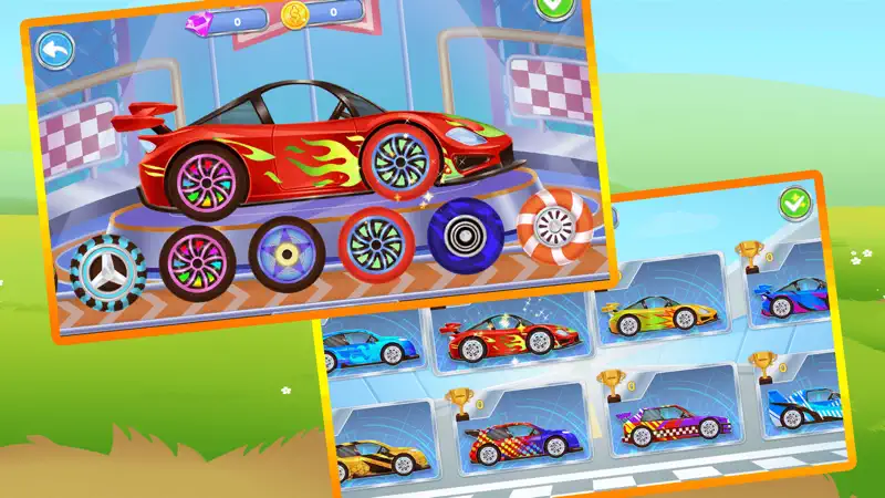 Dinosaur Kids Car Racing Game screenshot 1 of 5