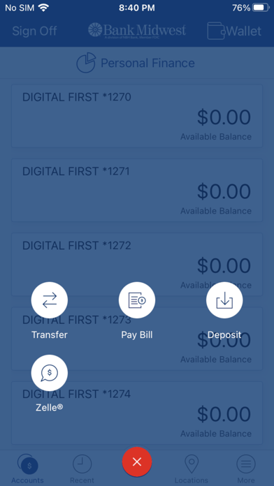 Bankmw Mobile for iPhone Screenshot