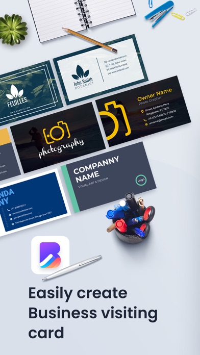 Digital Business Card Maker Screenshot