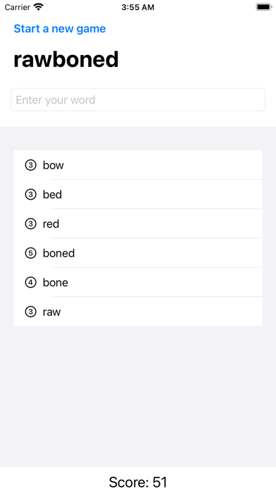 Pocket Word Scramble Screenshot