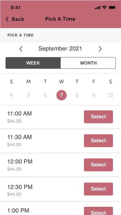 Cobia Online Booking Screenshot