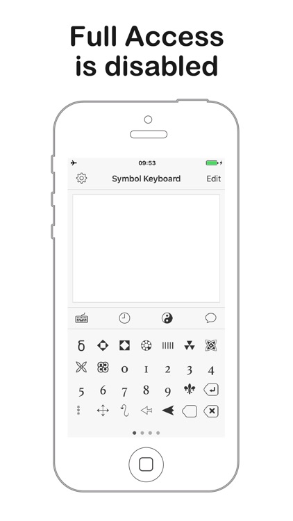 Symbol Keyboard for Texting