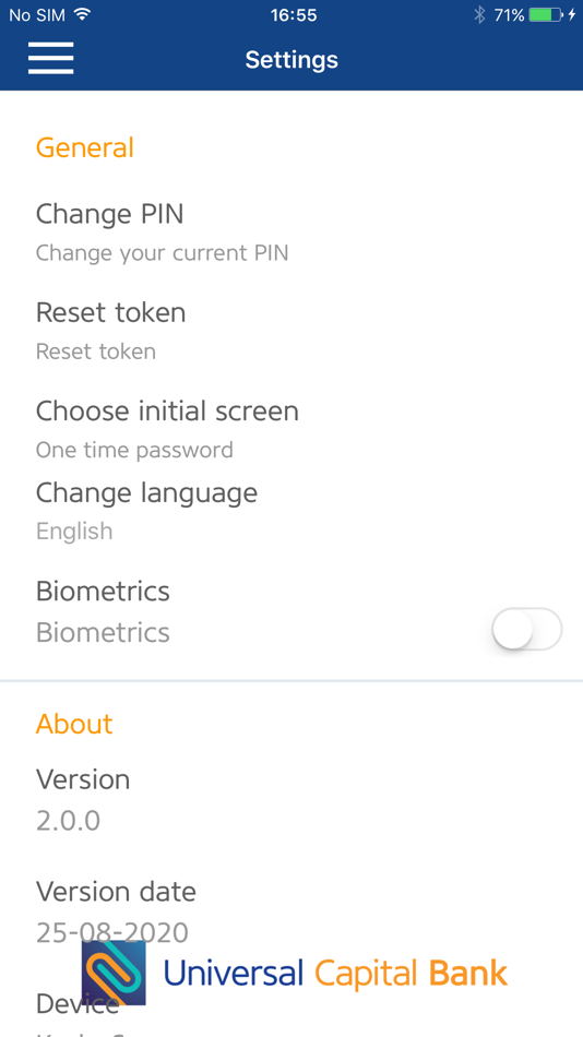 #4. UCB m-Token (iOS) Podle: Universal Capital Bank AD