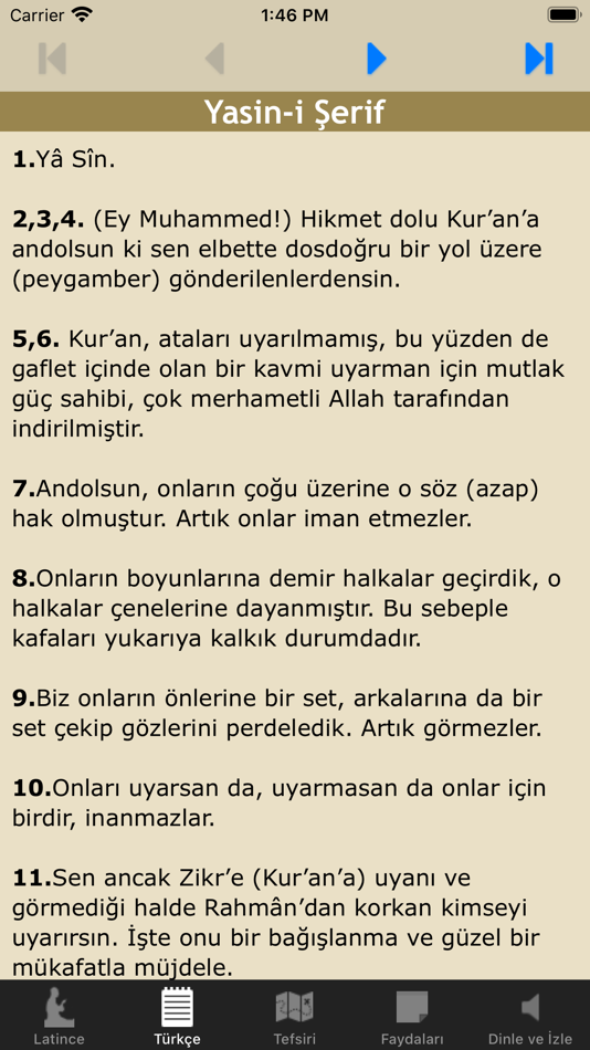 #1. Yasin-i Şerif (Yasin Suresi) (iOS) Podle: Tansel Demir
