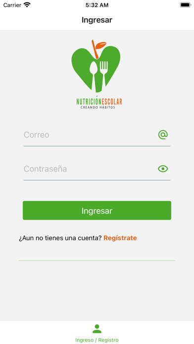 Nutrición Escolar Screenshot