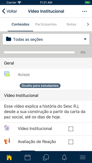 Universidade Corporativa SESC Screenshot