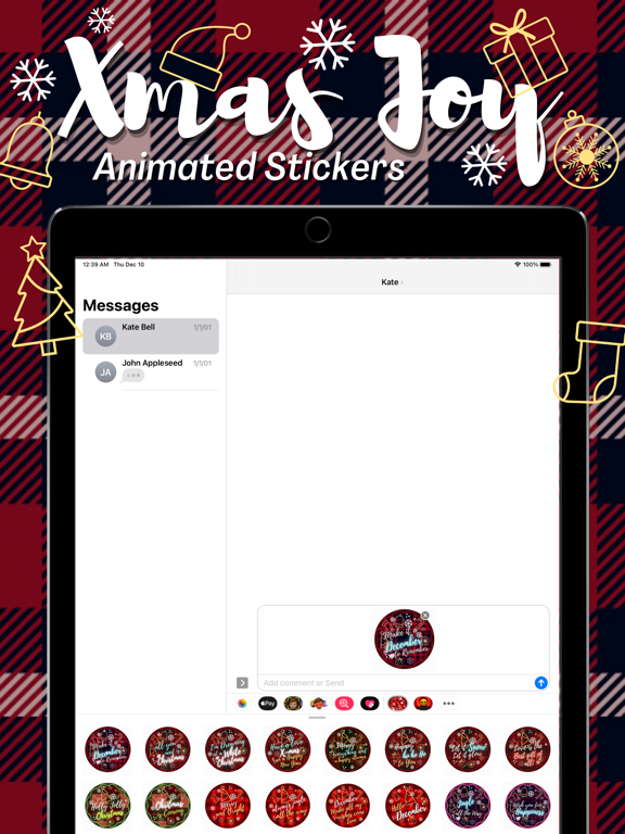 Screenshot #5 pour Xmas joy animated stickers