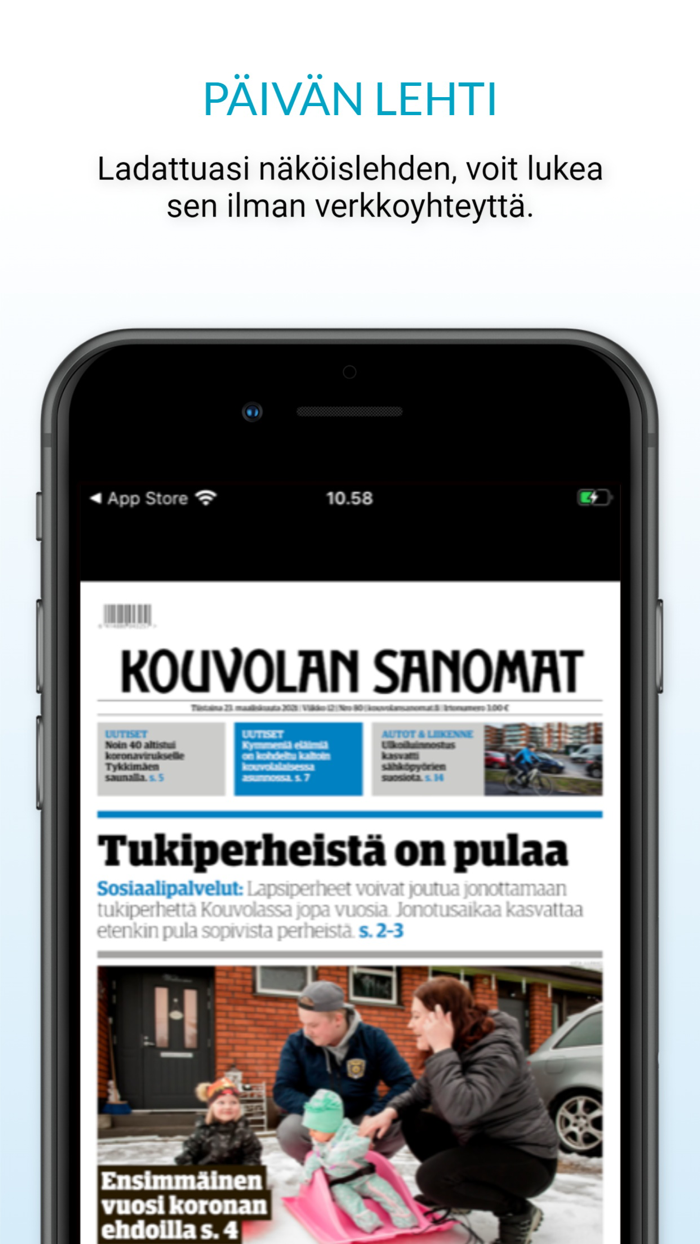 Kouvolan Sanomat päivän lehti