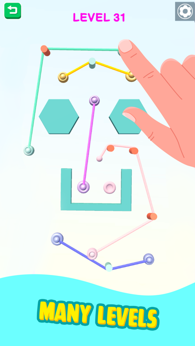 Screenshot #2 pour Color Rope Puzzle: Roll Around