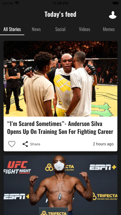 MMA Fans: Live News Screenshot