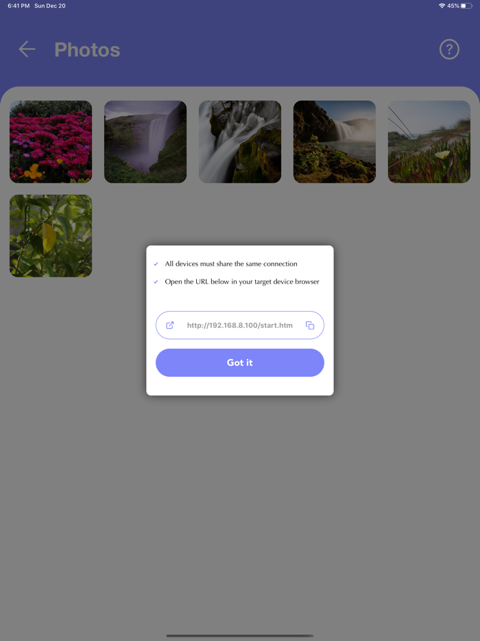 Screen mirroring - smart view
